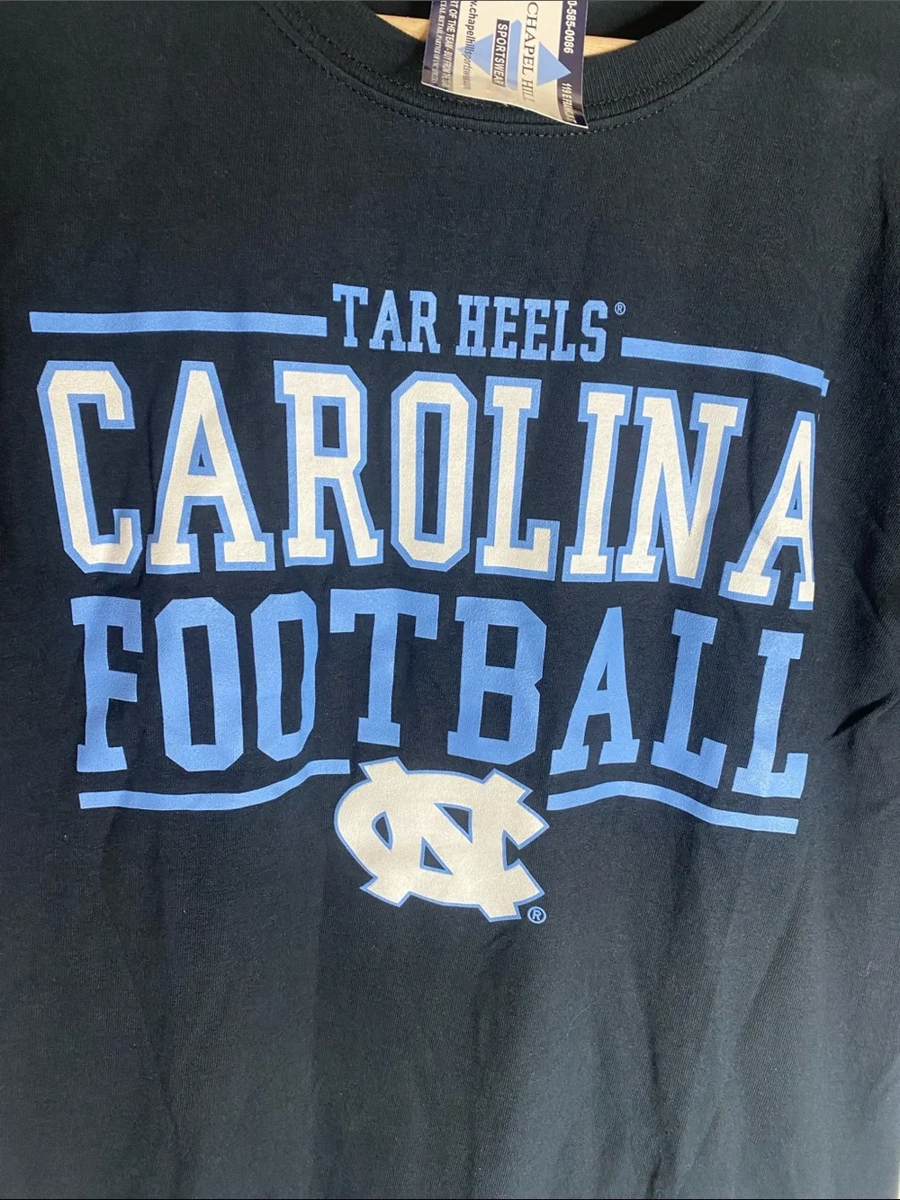 Navy Blue North Carolina Tar Heels Football Tee